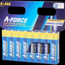 Batterijen- A-Force High Power Alkaline batterijen AAA 8 Stuks | Action NL