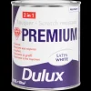 Verf-Dulux Premium acryllak satin white Wit 0.75 liter | Action NL