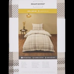 Beddengoed- Flanel dekbedovertrek 140 x 200 cm | Action NL