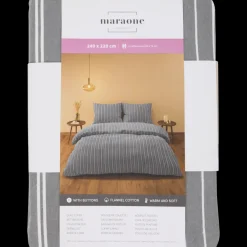 Beddengoed- Flanel dekbedovertrek 240 x 220 cm | Action NL