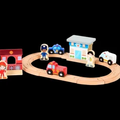 Houten Speelgoed-Mini Matters houten autobaan Vanaf 10 maanden | Action NL