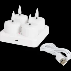 Kaarsen- Oplaadbare theelichten wit Wit | Action NL