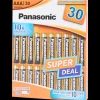 Batterijen-Panasonic alkaline batterijen AAA 30 Stuks | Action NL