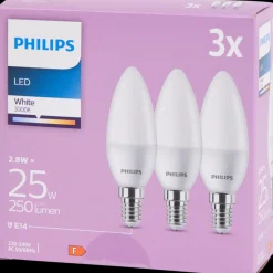 Verlichting-Philips kaarslamp 2.8 watt 250 lm | Action NL