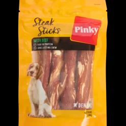 Dierenvoeding- Pinky Steak Sticks hondensnacks | Action NL