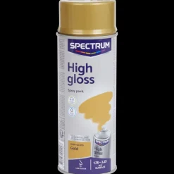 Verf-Spectrum hoogglans spuitverf goud Goud 400 ml | Action NL