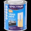 Verf-Spectrum 2-in-1 hoogglans verf zwart Zwart 750 ml | Action NL
