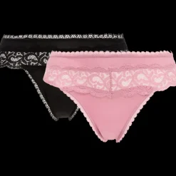 Ondergoed- Strings met kant Vrouw 2 Stuks | Action NL