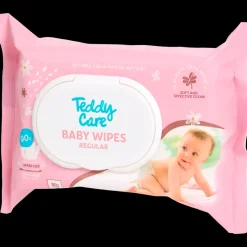 Lichaamsverzorging-Teddy Care babydoekjes Regular 90 Stuks | Action NL