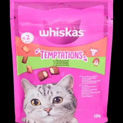 Dierenvoeding|Kat-Whiskas Temptations kattensnoepjes rund en kalkoen | Action NL