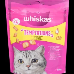 Dierenvoeding|Kat-Whiskas Temptations kattensnoepjes kip en kaas | Action NL